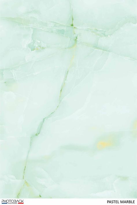 "PASTEL MARBLE" est un fond effet marbre vert clair. FOND PHOTO PROFESSIONNEL de qualité imprimé en France et localement. Les fonds imprimés représentent de vraies textures comme le bois, béton, marbre, briques, carrelages ... Support en vinyle souple recyclable, mat, lisse, sans aspérités, léger et enroulable. Lavable Bloc Note, Marble, Abstract Artwork, Pastel, Green