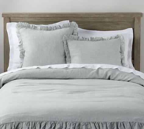 Southern Living Bedroom, Farmhouse Bedding Sets, Ruffle Duvet Cover, Chic Bedroom Decor, Pick Stitch, Farmhouse Bedding, Coverlet Bedding, California King Bedding, King Comforter Sets