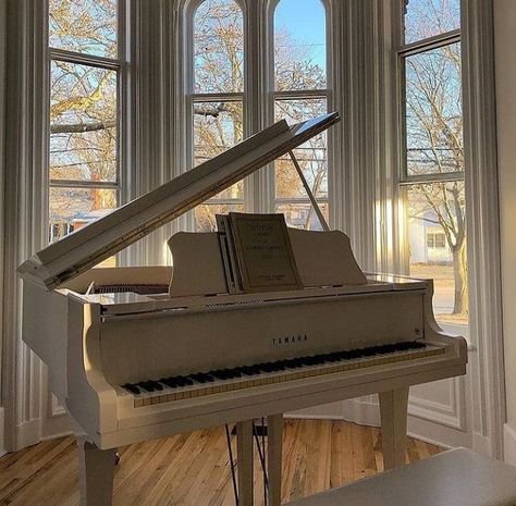 Piano Pictures, Better Than The Movies, Dark Academia Wall, White Piano, Picture Collage Wall, Grand Piano, Photo Wall Collage, Music Aesthetic, Throne Of Glass