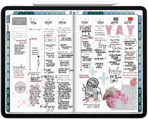 Good Notes Journal Ideas, Good Notes Calendar Ideas, Digital Planner Goodnotes Aesthetic, Ipad Writing Template, Good Note Tutorial, How To Make Goodnotes Planner, Calander For Ipad, Goodnotes Financial Planner Free, How To Make Your Own Digital Planner Goodnotes