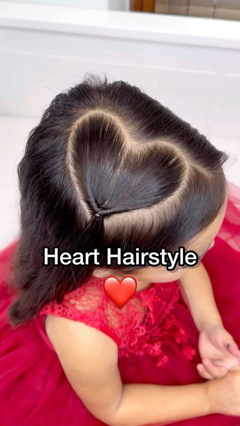 The Cutest ❤️ Hairstyle Comment a ❤️ emoji below for tips, products and a tutorial on getting the perfect parting. #hearthairstyle… | Instagram Heart Kids, Heart Hair, Heart For Kids, Straight Hair, A Heart, A Love, Cute Hairstyles, The Cutest, Straight Hairstyles