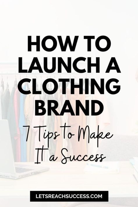 Clothing Brand Planning, How To Start Own Clothing Brand, How To Start Your Fashion Brand, Cloth Business Ideas, Create A Clothing Brand, How To Start An Apparel Business, How To Start Your Clothing Brand, Clothing Brand Strategy, Launch Clothing Brand