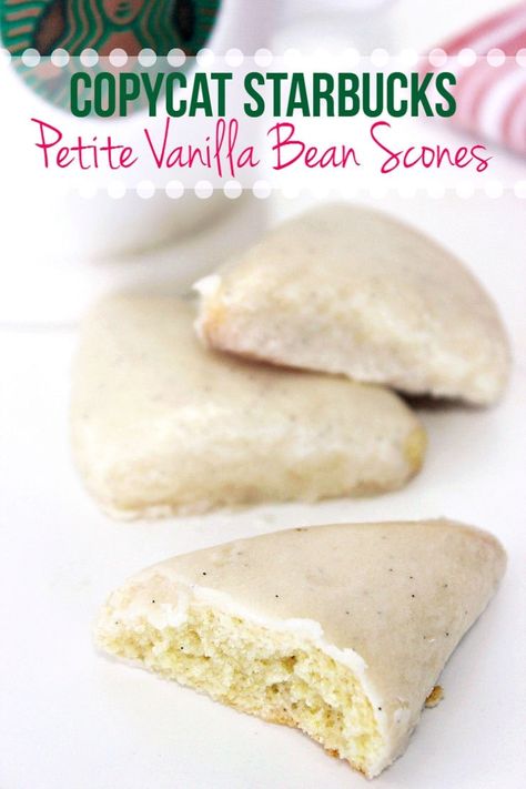 STARBUCKS VANILLA BEAN SCONES RECIPE Starbucks Vanilla Bean Scones, Starbucks Vanilla Bean, Vanilla Bean Scones, Starbucks Vanilla, Copycat Starbucks, Scones Recipe, Starbucks Recipes, Scone Recipe, Restaurant Recipes