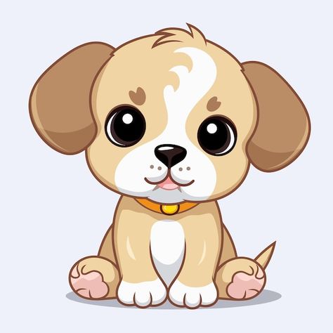 Puppies Drawing Cute, Cute Puppy Cartoon Drawings, Cartoon Dogs Cute, Drawing Of A Dog Easy, Cute Dog Pictures Cartoon, Dog Images Drawing, Puppy Art Drawing, Cute Dogs Cartoon, Puppy Cute Drawing