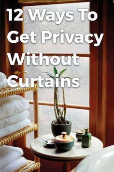 Privacy Without Curtains, Bathroom Window Privacy, Bathroom Window Coverings, Window Coverings Diy, Privacy Windows, Small Bathroom Window, Garage Windows, Home Renovation Costs, Door Window Covering