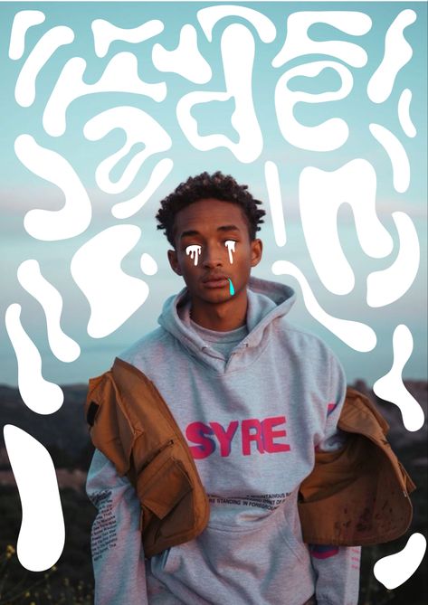 Hiphop Art, Portrait Edit, Instagram Graphic Design, Instagram Design Creative, Jaden Smith, Graphic Poster Art, Instagram Graphic, Poster Design Inspiration, Shirt Design Inspiration