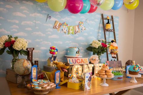 Up Baby Shower Theme, Movie Birthday Party Ideas, Baby Shower Lunch, Up Birthday Party, Up Pixar, Up The Movie, Movie Birthday Party, Boys 1st Birthday Party Ideas, Movie Birthday