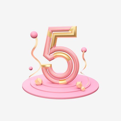 three-dimensional number, c4d, number 5, gold-pink stereo, three-dimensional, pink, word art, digital, creative, floating, three-dimensional, tray 5 Number Wallpaper, Number 5 Design Fonts, 5 Number Design Fonts, Pink Word, Number Wallpaper, Marco Vintage, Weather Art, 3d Cinema, Gold Clipart