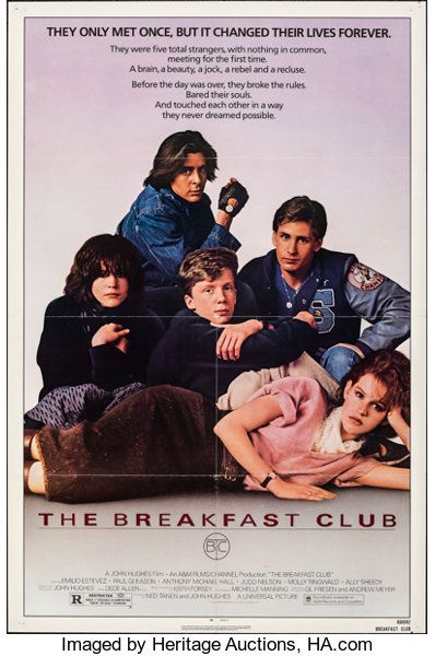 Iconic 80s Movies, 1980s Movie Posters, John Hughes Films, Breakfast Club Movie, 80s Movie Posters, Photowall Ideas, Anthony Michael Hall, Movie Quiz, Film Vintage