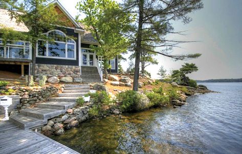 Cottages On The Lake, Cottage On A Lake, Cottage On Water, New Hampshire Lake House, Lake Front Cabin, Lake Front Cottage, Cottage On The Lake, Lakeside House, Sauble Beach