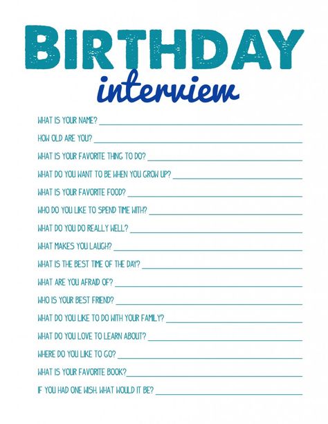 Birthday Interview questions that are answered each year Uppfostra Barn, Birthday Interview, Birthday Traditions, Raising Kids, Family Traditions, Birthday Fun, Future Kids, Kids Birthday Party, Kids And Parenting