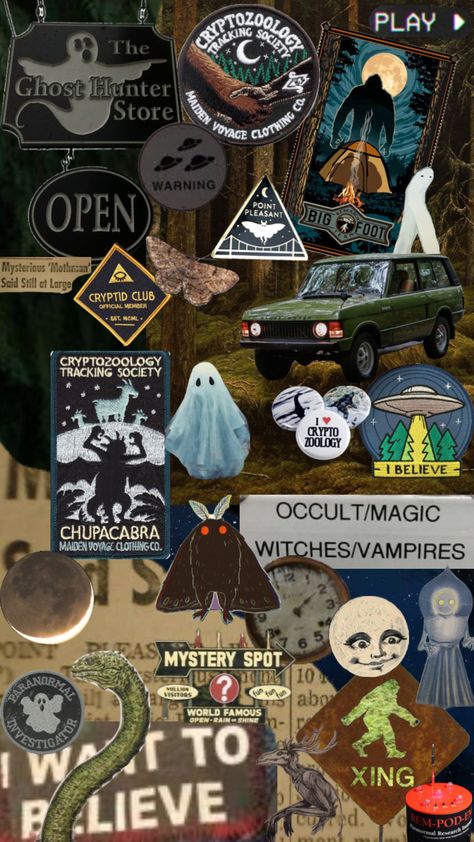 #cryptozoology #cryptidcore #cryptid #cryptids #cryptidaesthetic #cryptic #cryptozoology Cryptidcore Aesthetic, Paranormal Aesthetic, Ufo Photography, Dinosaur Wallpaper, Y2k Wallpaper, Aliens And Ufos, Cosmic Horror, Paranormal Investigation, Collage Background