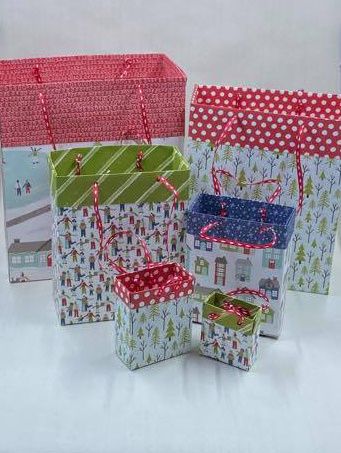 Stampin Up Dsp Gift Bag, Stampin Up Gift Bags Tutorials, Gift Bags Diy Paper Box Templates, Gift Bag From 12x12 Paper, Gift Bags From 12 X 12 Paper, How To Make Small Gift Boxes Easy, Stampin Up Boxes And Bags, Stampin Up Bags, Diy Gift Bags Paper Tutorials