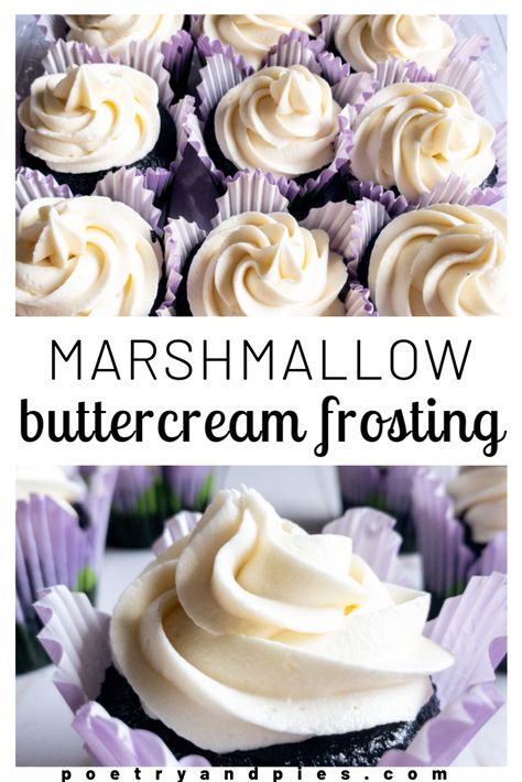 Best Cake Frosting Recipe For Decorating, Easter Frosting Ideas, Marshmellow Frosting With Fluff Buttercream Icing, Chocolate Cake With Marshmallow Fluff, Marshmallow Fluff Frosting Recipe, Marshmallow Cupcake Frosting, Chocolate Cake Marshmallow Frosting, Fluffy Icing For Cupcakes, Yummy Buttercream Frosting