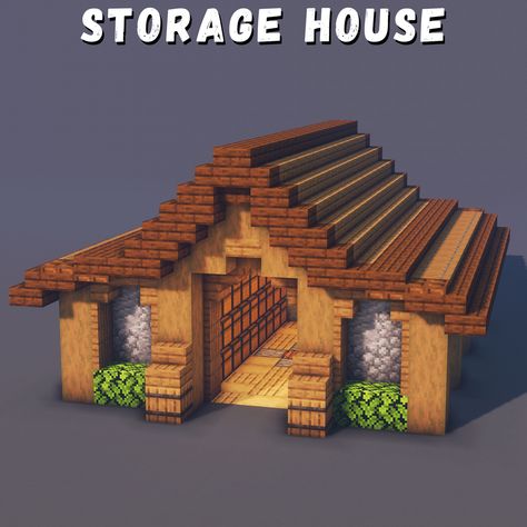 Cute Green Minecraft House, Practical Minecraft House, Minecraft Villager Trader House, Dog Home Minecraft, Minecraft Raft House, Minecraft Villager House Upgrade, Minecraft Storage Building Ideas, Two Story Minecraft Houses, Minecraft Pet Room Ideas