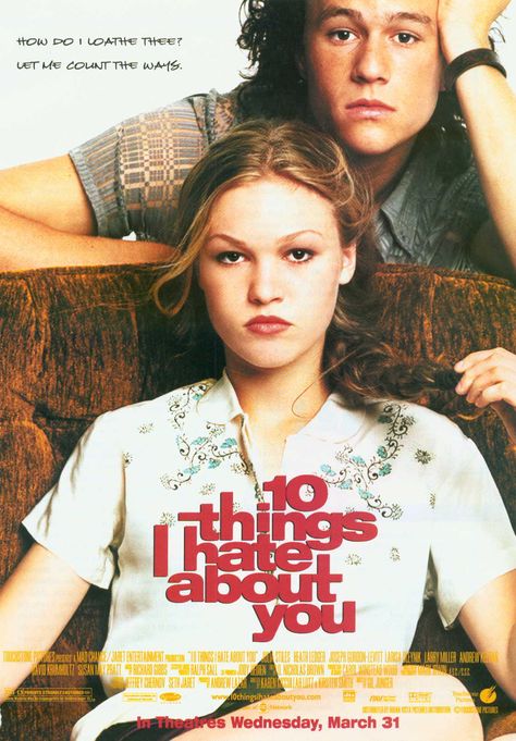 makes the all time favorite list. Laura Bailey, Jennifer Grey, Julia Stiles, 10 Things I Hate About You, Ashley Johnson, Mickey Rourke, Movies Worth Watching, Romantic Films, Patrick Swayze