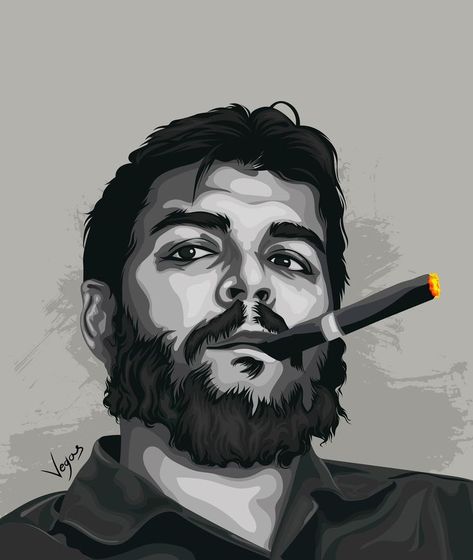 Vector Illustration Che Guevara Tattoo, Che Guevara Photos, Che Guevara Images, Che Guevara Art, Warrior Concept Art, Samurai Wallpaper, Car Sticker Design, Android Wallpaper Art