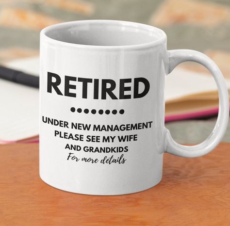 Funny Retirement Gifts For Men, Retirement Presents, Retirement Gifts For Men, Retirement Quotes, Engraving Ideas, Gift Box For Men, Funny Retirement Gifts, Funny Retirement, Gift Mugs