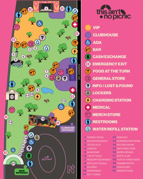 “All you planners can now sleep easy, the festival map is here! Which areas are you most excited to hang around all day?” Festival Map, Sleep Easy, Festival Inspiration, Music Fest, Festival Design, Interactive Map, Map Design, Lost & Found, The Festival