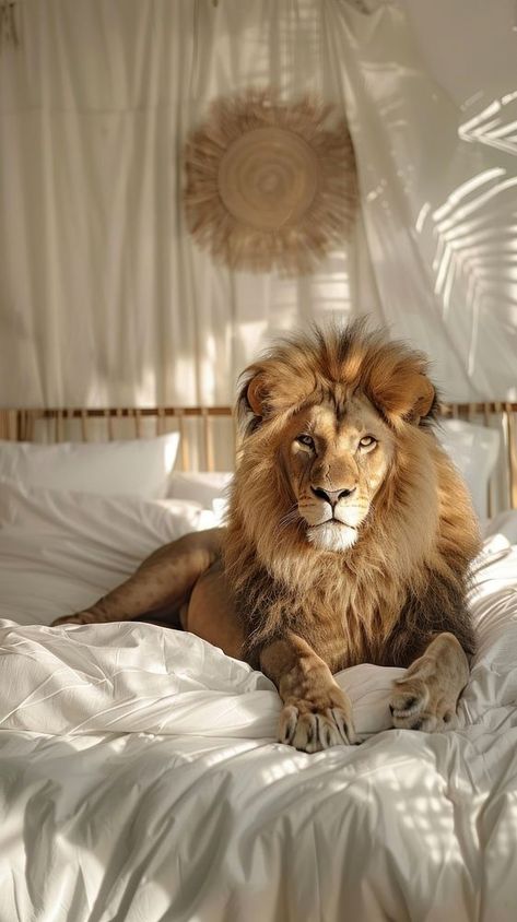 Lion animal room bed. | free image by rawpixel.com / Ake Pet Lion Aesthetic, Lion Female Wallpaper, Lion Phone Wallpaper, Real Lion Pictures, Lion Aesthetic Wallpaper, Cute Lion Wallpaper, Leo Art Wallpaper, Lion Astethic, 2024 Wallpaper Aesthetic