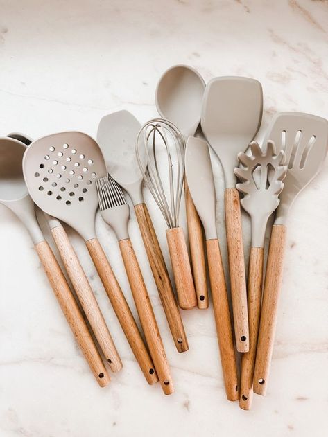 Hanging kitchen utensils