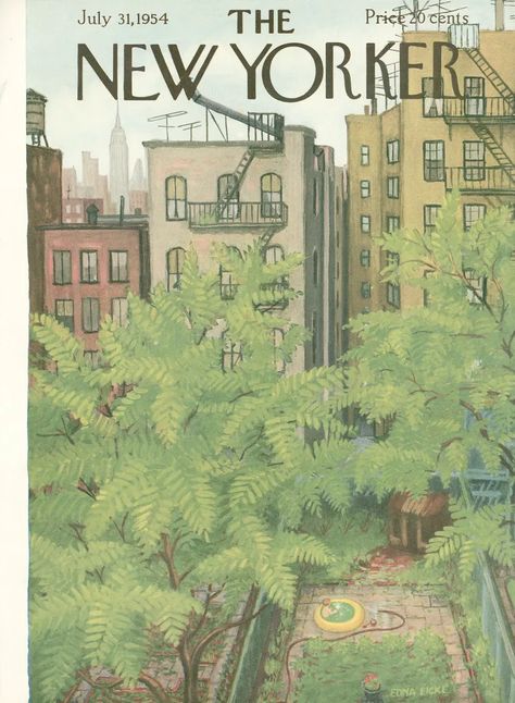 The New Yorker July 31, 1954 Issue | The New Yorker New Yorker Cover, The New Yorker Magazine, New Yorker Magazine, New Yorker Covers, Dorm Posters, Have Inspiration, Picture Collage Wall, Vintage Collage, Photo Wall Collage