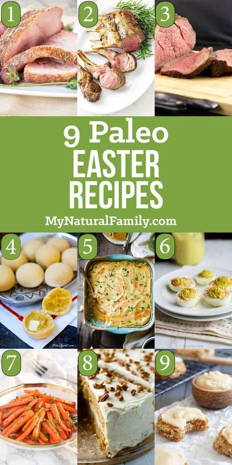 Paleo Easter Recipes #paleo #paleorecipes #mynaturalfamily Paleo Easter Recipes, Paleo Easter, Easter Dinner Ideas, Primal Living, Easter Food Appetizers, Best Paleo Recipes, Easter Menu, Easter Dinner Recipes, Easter Brunch Food