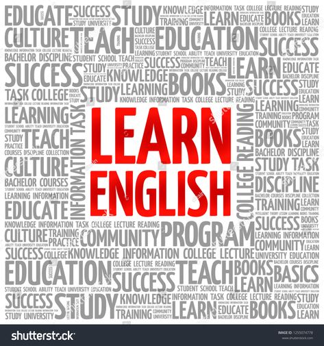 Learn English word cloud collage, education concept background #Ad , #AD, #word#cloud#Learn#English Tag Cloud Design, Learning English Quotes, Cloud Collage, English Learning Course, Word English, College Lectures, English Wallpaper, Education Success, English Posters