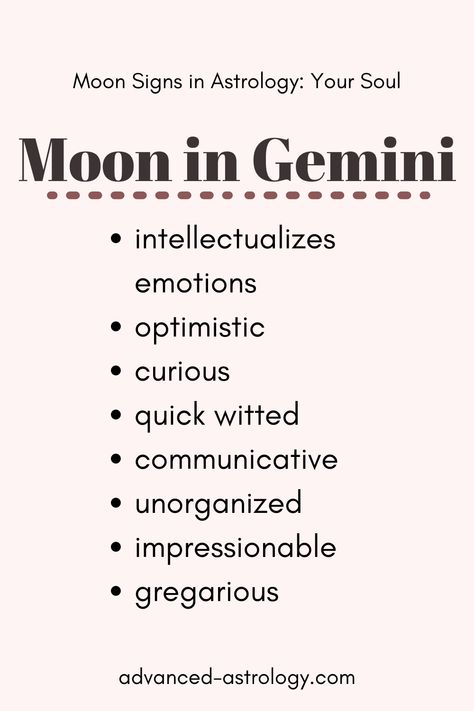 Gemini Moon Traits, Words For Moon, Gemini Moon Aesthetic, Moon Sign Meaning, Gemini Moon Sign, Moon People, Moon Gemini, Moon Sign Astrology, Astrology Signs Dates