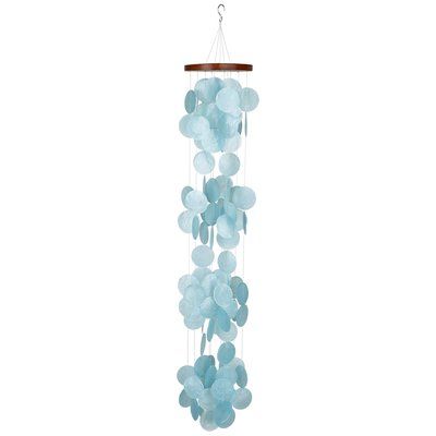 Capiz Wind Chimes, Shabby Bedroom, Mermaid Nursery, Flower Mobile, Bedroom Patio, Home Balcony, Back Yards, Balcony Patio, Bamboo Fence