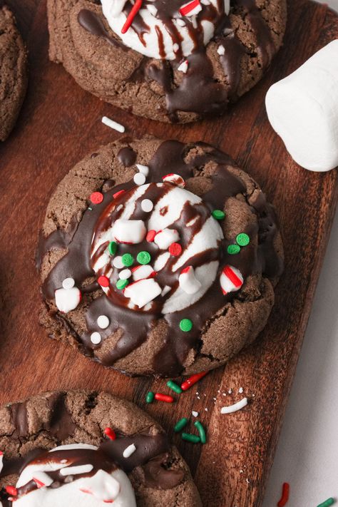 Chocolate Cookies Gluten Free, Gluten Free Hot Chocolate, Mexican Hot Chocolate Cookies, The Perfect Cookie, Hot Cocoa Cookies, Gluten Free Candy, Cookies Gluten Free, Christmas Baking Recipes, Gluten Free Cookie Recipes