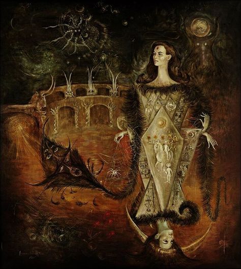 Leonora Carrington.  Maria Felix. Leonora Carrington Art, Leonora Carrington, Max Ernst, Mexican Artists, Art Et Illustration, Surreal Art, Art Abstrait, Art Moderne, Female Artists