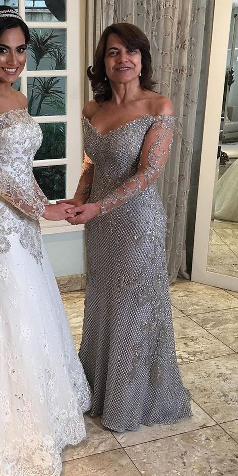 Silver Mother Of The Bride Dresses Long, Silver Mother Of The Bride Dress, Silver Mother Of Bride Dress, Mom Bride Dress, Silver Mother Of The Bride Dresses, Long Mothers Dress, Brides Mom Dress, Brides Mother Dress, Mother Of The Groom Gowns