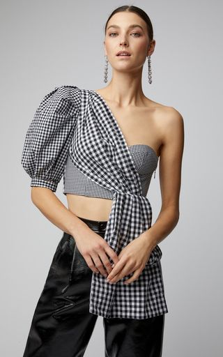 Monique Lhuillier Silk Gazar Evening Tunic by Monique Lhuillier | Moda Operandi Trendy Fashion Tops Long, Cotton Poplin Top, Poplin Top, Trendy Fashion Tops, 2020 Trends, Cropped Tops, Mode Inspiration, Fashion Tops, Cotton Poplin