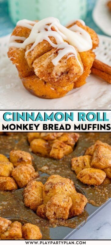 Monkey Bread Cupcakes, Overnight Monkey Bread, Cinnamon Roll Bites Recipe, Grand Biscuit Recipes, Mini Monkey Bread, Biscuit Monkey Bread, Meal Sides, Biscuit Cinnamon Rolls, Cinnamon Monkey Bread