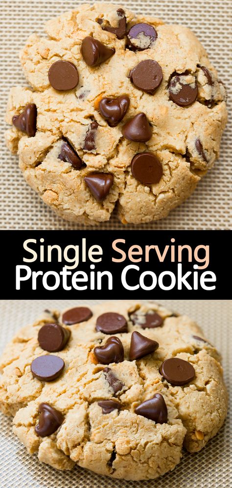 Vanilla Protein Cookie Recipes, Quest Protein Cookie Recipe, Protein Keto Cookies, Moist Protein Cookies, Healthy Dessert Recipes Peanut Butter, 2 Chocolate Chip Cookies, Protein Powder Recipes No Bake, Pb Fit Protein Powder Recipes, Protein Powder Desserts For One