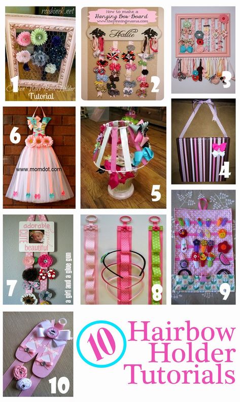 10 DIY Hair Bow Holder Tutorials You Can Make at Home | Frugal Family Fair Bow Holder Diy, Hair Bow Storage, Diy Hair Bow Holder, Diy Bow Holder, Hair Bow Organizer, Hair Accessories Holder, Bow Holders, Bow Organizer, Accessories Organizer