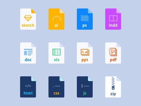 File types Gui Design, Calendar Design, Icons Design, File Types, Type Design, Vector Icons, Landing Page, Global Community, Icon Design