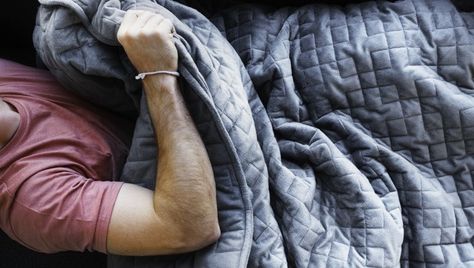 What's the Deal with Weighted Blankets? | Cool Material Gravity Blanket, Weighted Comforter, Heavy Blanket, Heated Blanket, Pressure Points, Weighted Blanket, Blanket Pattern, Merino Wool Blanket, Better Sleep