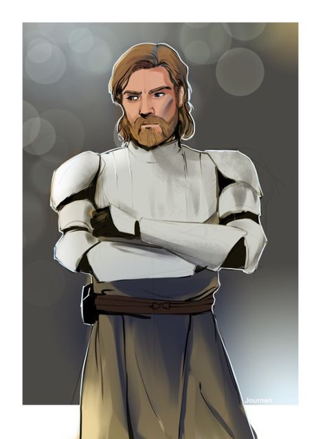 Obi Wan Kenobi Art, Clone Wars Art, Star Wars Obi Wan, Art Fan, Star Wars Jokes, Star Wars Drawings, Star Wars Artwork, Star Wars Fan Art, Star Wars Images