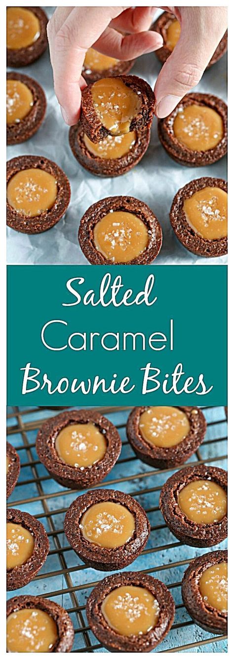 كريم بروليه, Salted Caramel Brownie, Brownie Vegan, Brownie Bites Recipe, Caramel Dessert Recipes, Salted Caramels, Caramel Filling, Coconut Dessert, Dessert Parfait