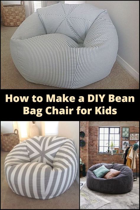 Crafting comfort for little ones! Dive into the creative world of DIY with our step-by-step guide to make the perfect bean bag chair for kids. Dyi Bean Bag Chair, Pillow Chair Diy, Diy Giant Bean Bag Chair, How To Make A Beanbag Chair, Diy Memory Foam Bean Bag Chair, Beanbag Chair Pattern Sewing, Large Bean Bag Chair Sewing Pattern, Make A Bean Bag Chair Free Pattern, Diy Bean Bag Couch