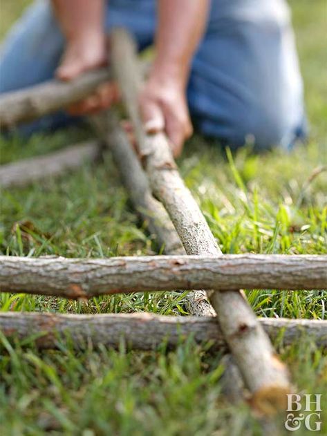 Step 4: Assemble the Top Willow Arbor, Rustic Arbor, Free Standing Pergola, Twig Furniture, Arbors Trellis, Pergola Swing, Garden Arbor, Covered Pergola, Willow Pattern