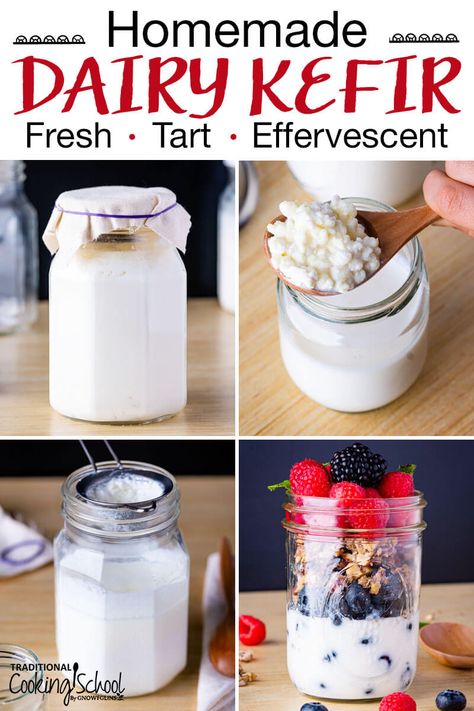 Milk Kefir Recipes, Fermented Recipes, Milk Kefir Grains, Water Kefir Grains, Homemade Milk, Drinkable Yogurt, Kefir Recipes, Drink Syrups, Kefir Grains