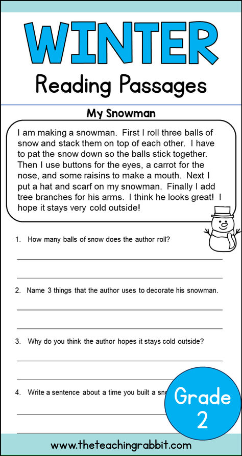 2nd Grade January, Reading Comprehension Second Grade, Reading Comprehension 2nd Grade, 2nd Grade Reading Comprehension Passages, Winter Comprehension, Winter Reading Activities, Winter Reading Comprehension, Holiday Reading Comprehension, Reading Coach