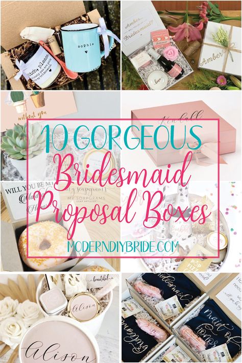 10 Gorgeous Bridesmaid Proposal Box Ideas Ideas To Ask Bridesmaids To Be In Wedding, Asking To Be Bridesmaid Ideas Diy, Ideas On How To Ask Bridesmaids, Self Care Bridesmaid Proposal, Bridemaids Gifts Unique Bridesmaid Proposal, Cute Ways To Ask Your Bridal Party, Cheap Bridesmaid Proposal Diy, Personalized Bridesmaid Proposal, Cute Way To Ask Bridesmaids