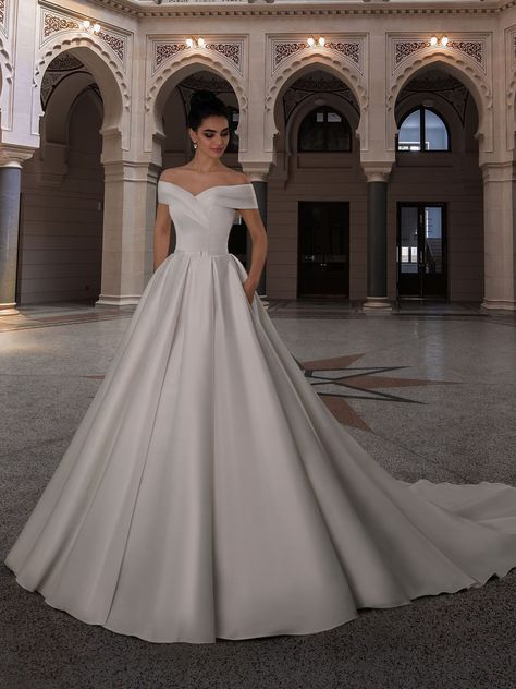 [AffiliateLink] We Know How Important It Is To Be Irresistible That Very Day. Our Team Has Been Working For Over 90 Years To Create Wedding And Evening Dresses For Our Clients. Please Note That Actual Color May Differ Slightly Depending On Your Monitor Settings. All Of Our Dresses Are Hand-Sewn. Tailoring Time Is 8 To 8 Weeks. If You Need An Early Order, Please Email Us. Please Note That All Dresses Are Sewn Individually For Each Client, In This Case, Return Or #weddingdressesromanticelegantbrid Satin Ball Gown Wedding Dress, Wedding Dress Summer, Wedding Dress Simple, Wedding Gown Simple, Elegant Bridal Gown, Satin Ball Gown, Satin Wedding Gown, Train Wedding, Simple Wedding Dress