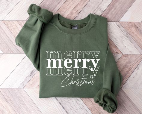 Christmas Sweatshirt, Merry Christmas Sweatshirt, Merry Christmas Hoodie Winter Sweatshirt, Merry Merry Happy, Stay Home  ORDER INSTRUCTIONS  ➤ Check and review all listing photos. ➤ Pick up your item's size and color from drop down menus. ➤ Choose the quantity. ➤ Click "Add to Cart" button. ➤ Fill in the personalization box as recommended if provided.  ➤ You can go back to add more item or you can complete the checkout process. ➤ Click "Proceed to Check Out".  WHICH SIZE FITS ME BEST  ➤ In each Christmas Sweatshirt Ideas, Womens Christmas, Cheer Shirts, Christmas Crewneck, Xmas Shirts, Holiday Sweatshirt, Sweater Christmas, Winter Sweatshirt, Sweatshirt Christmas