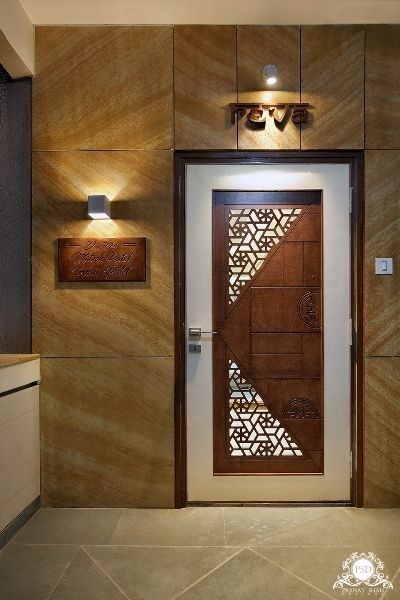 Safty Door Design Entrance For Flat, Front Door Elevation Designs, Flat Front Door Design, Saftydoor Design Modern, Main Door Elevation, Safety Door Design Entrance Grill, Sefty Door Design Modern, Flat Main Door Design Entrance, Safety Door Design Entrance For Flat