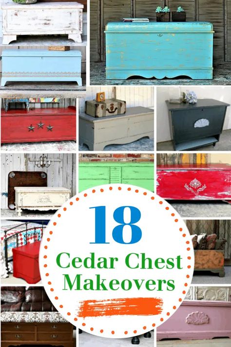 Hope Chest To Toy Chest, Refinish Chest Cedar, Trunk Redo Ideas Diy, Upcycle Chest Trunk, Redo Hope Chest Ideas, Refinishing Cedar Chest, Refinished Hope Chest, Cedar Hope Chest Makeover, Refinish Cedar Chest